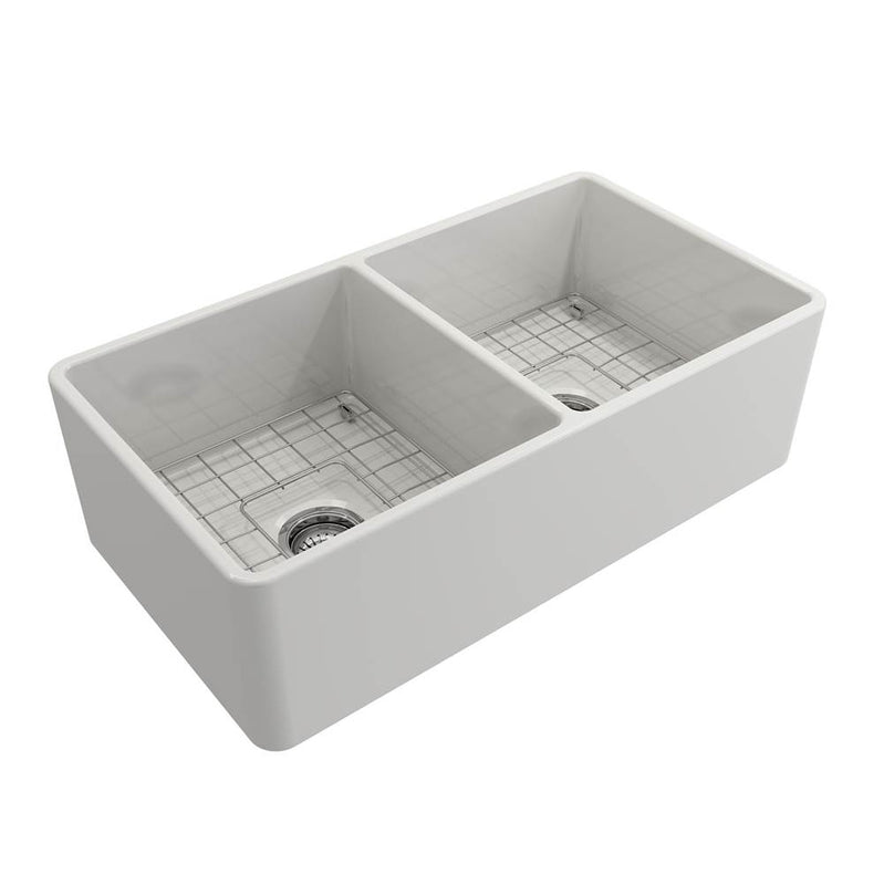 Barclay FSDB1530 Langley 33 Double Bowl Fireclay Farmer Kitchen Sink - Parent