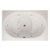Hydro Systems FUJ6040AWP Fuji 60 X 40 Acrylic Whirlpool Jet Tub System