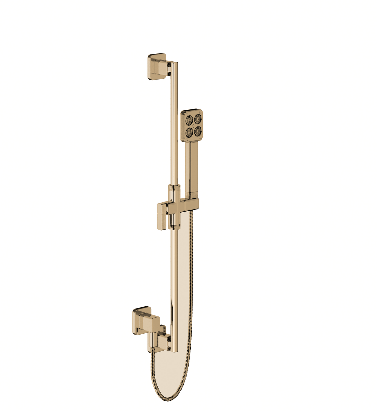 Franz Viegener FV128/F7 Zephyr 30" Slidebar Handshower & Hose With Supply Outlet