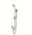 Franz Viegener FV128/F7 Zephyr 30" Slidebar Handshower & Hose With Supply Outlet