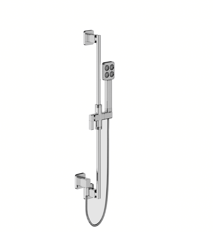 Franz Viegener FV128/F7 Zephyr 30" Slidebar Handshower & Hose With Supply Outlet