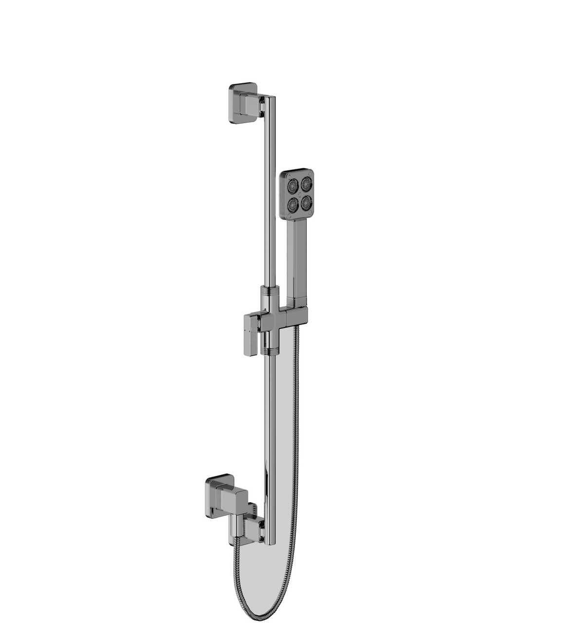 Franz Viegener FV128/F7 Zephyr 30" Slidebar Handshower & Hose With Supply Outlet