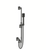 Franz Viegener FV128/F7 Zephyr 30" Slidebar Handshower & Hose With Supply Outlet