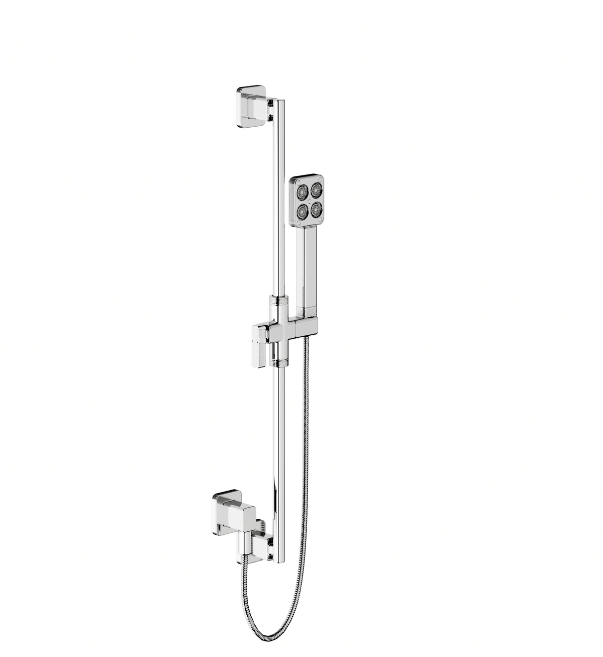 Franz Viegener FV128/F7 Zephyr 30" Slidebar Handshower & Hose With Supply Outlet