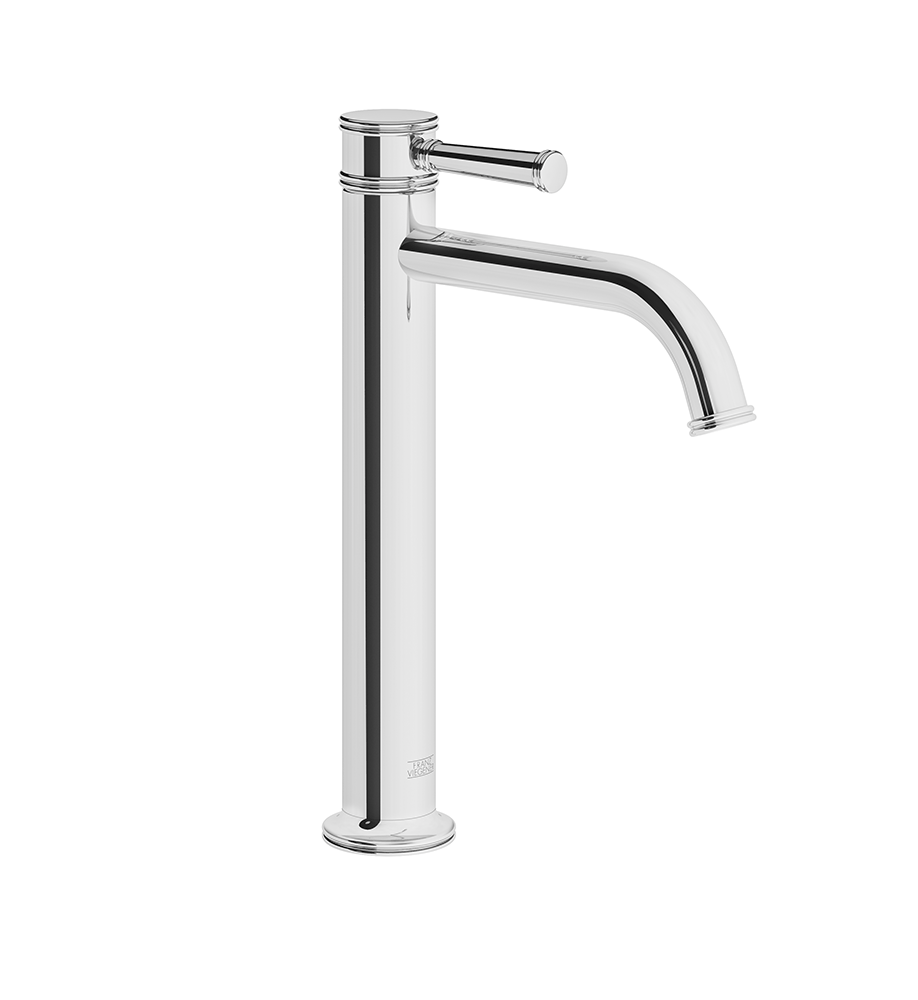 Franz Viegener FV181.01/K3 Classic Single handle lavatory faucet with push-down, pop-up drain assembly without overflow.