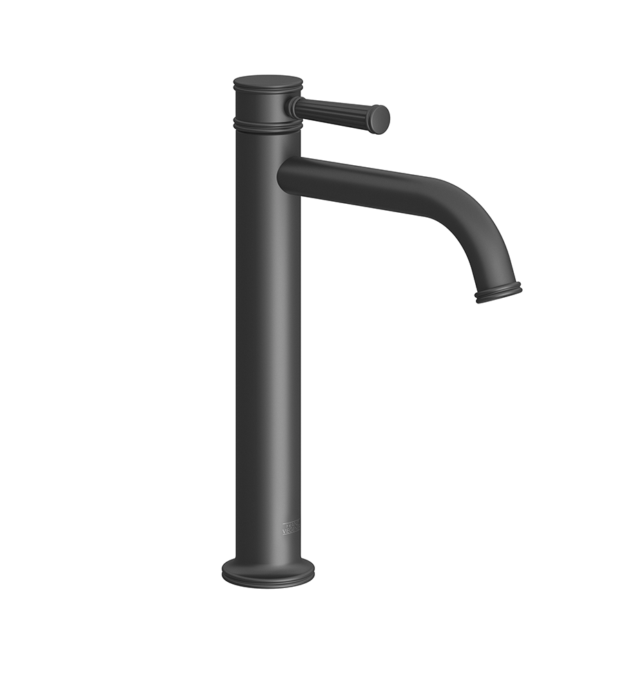Franz Viegener FV181.01/K3H Classic H Single handle lavatory faucet with push-down, pop-up drain assembly without overflow.