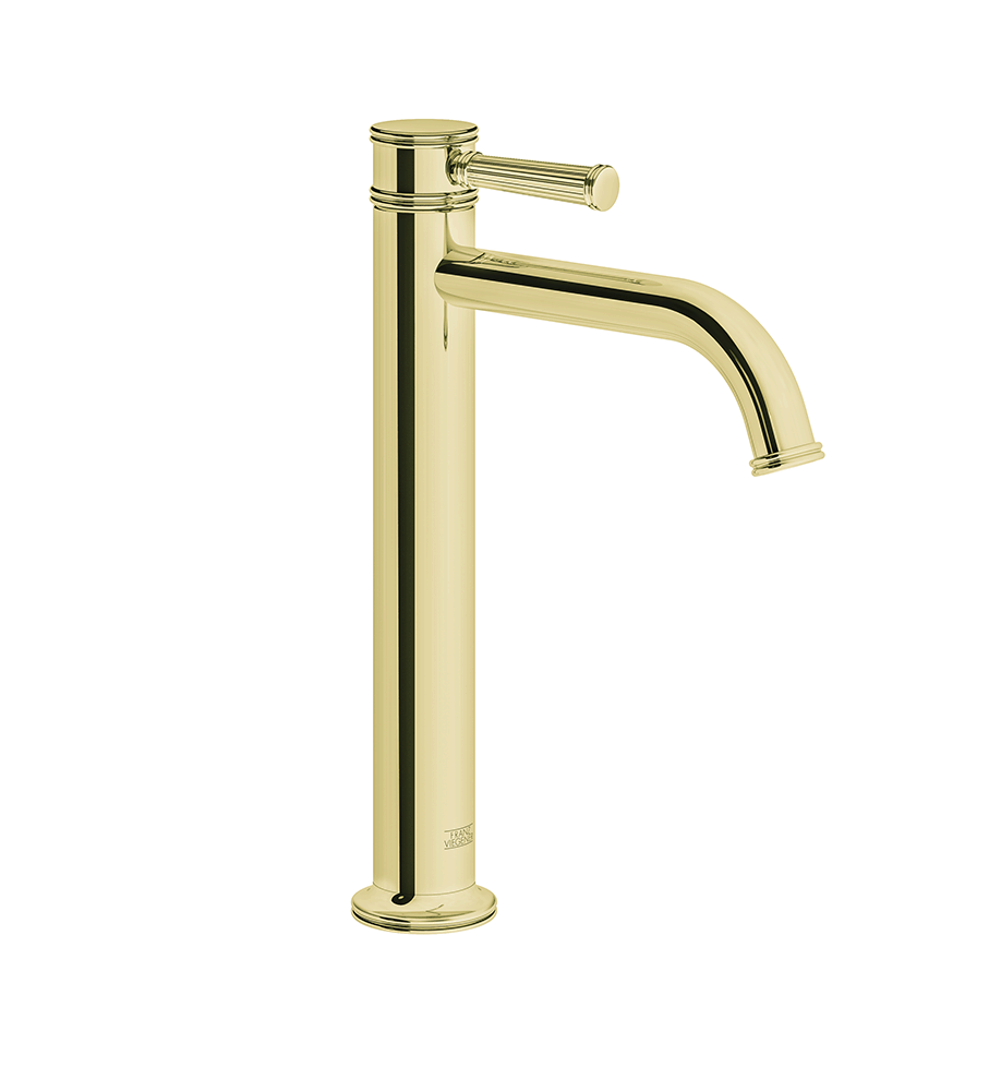 Franz Viegener FV181.01/K3H Classic H Single handle lavatory faucet with push-down, pop-up drain assembly without overflow.