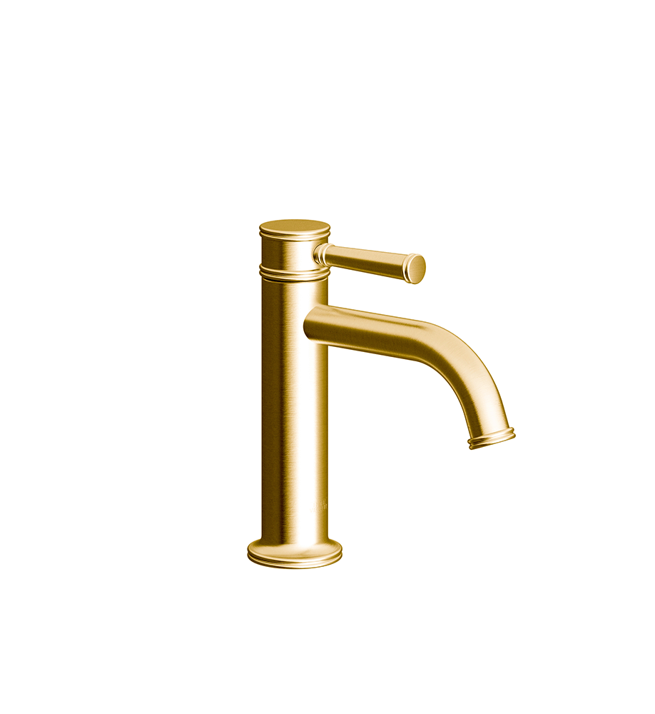 Franz Viegener FV181/K3 Classic Single handle lavatory faucet with push-down, pop-up drain assembly without overflow.