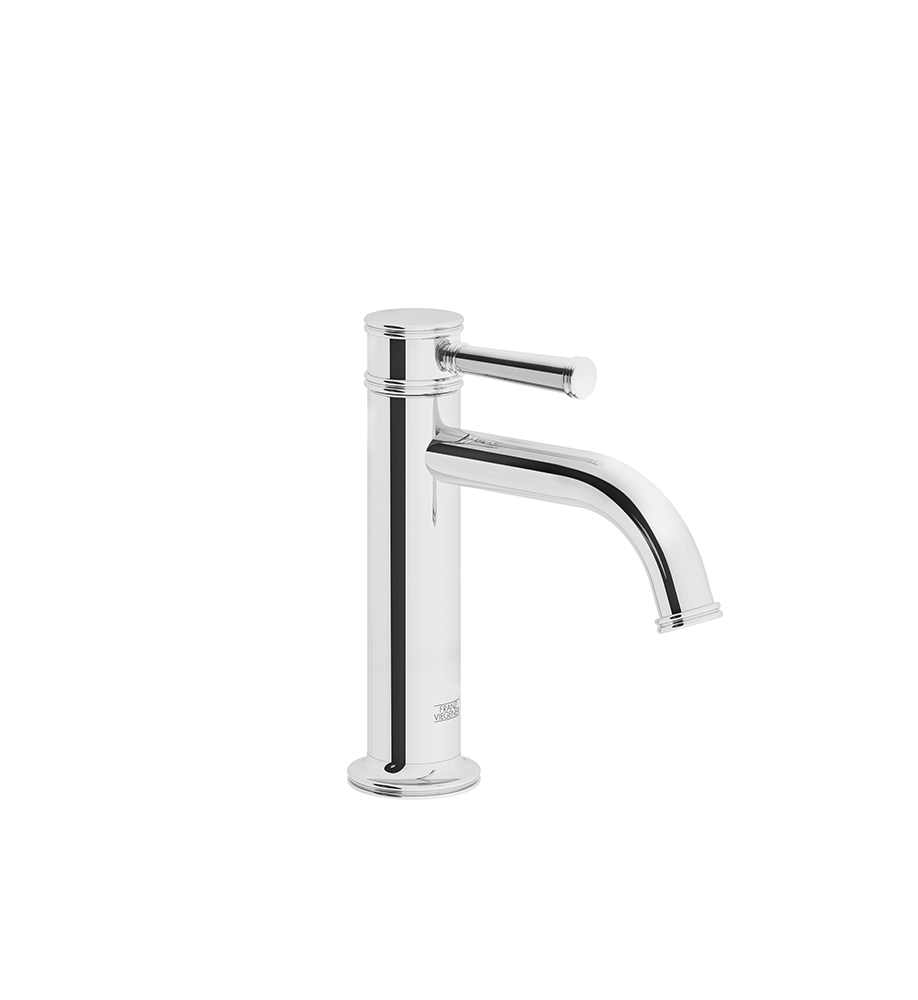 Franz Viegener FV181/K3 Classic Single handle lavatory faucet with push-down, pop-up drain assembly without overflow.