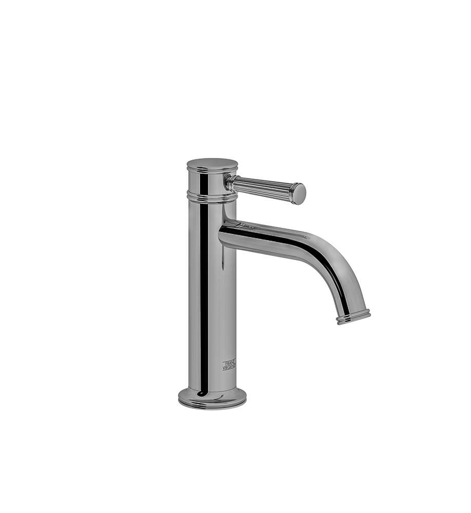 Franz Viegener FV181/K3H Classic H Single handle lavatory faucet with push-down, pop-up drain assembly without overflow.