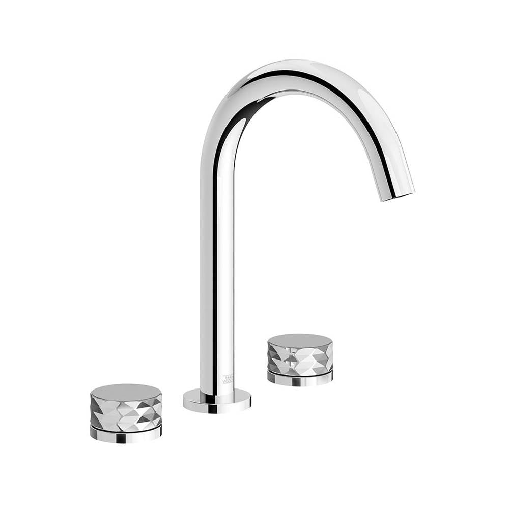 Franz Viegener FV201/59D Nerea Diamond Widespread Lavatory Faucet, Diamond Cylinder Handle, With Pop - Up Drain Assembly