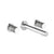 Franz Viegener FV203/J2K.0 Lollipop Knurling Wall - Mounted Lavatory Faucet, Knurling Cylinder Handle, Less Drain Assembly Trim Only