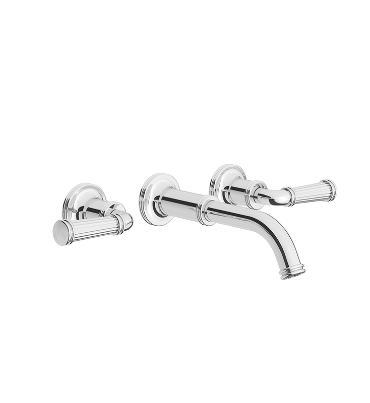 Franz Viegener FV203/K3H.0 Classic H Wall-Mounted Lavatory Faucet, Less Drain Assembly - Trim Only