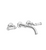 Franz Viegener FV203/K3H.0 Classic H Wall-Mounted Lavatory Faucet, Less Drain Assembly - Trim Only