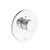 Franz Viegener FV217D.0 Universal Diamond Thermostatic Wall Valve, Diamond Cylinder Handle.Trim Only
