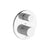 Franz Viegener FV227K.0 Universal Knurling Thermostatic Wall Valve, Knurling Cylinder Handle Trim Only