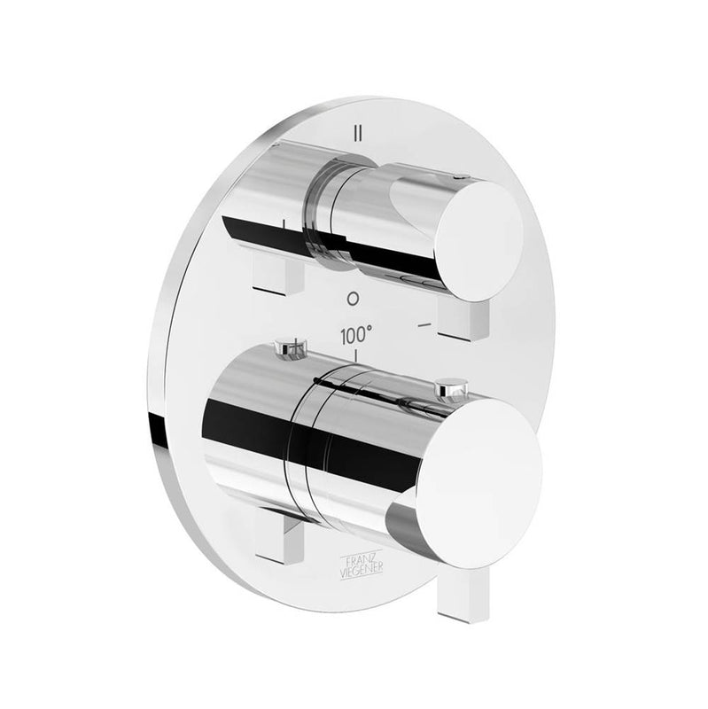 Franz Viegener FV247/K1.0 Seven Thermostatic Wall Valve With Three Outlets - Trim Only - Parent
