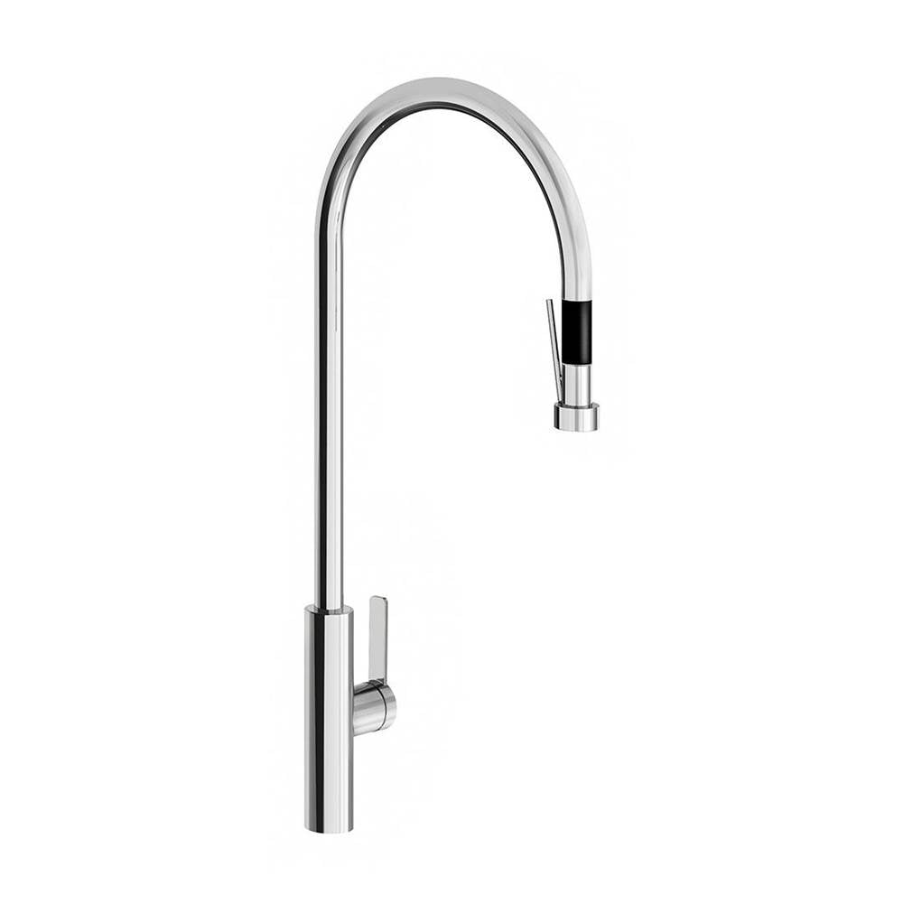 Franz Viegener FV412.02/K5 Single Handle Deck Mount Kitchen Mixer With Pullout Sprayer. Flexible Hose Included.