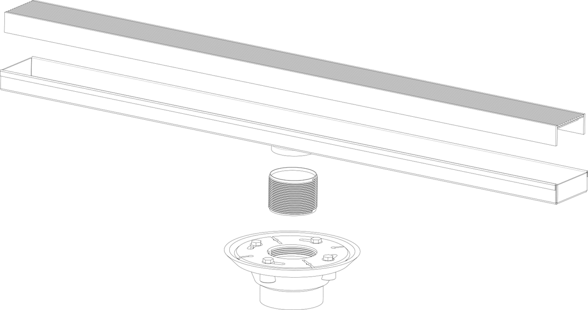 Infinity Drain FXAS 6560 60" Complete Kit for FXAS 65 - Parent