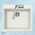 Houzer G-100 Cassiano Italian 24 inch Cloud Granite Composite Drop-in Topmount Single Bowl Kitchen Sink - Parent