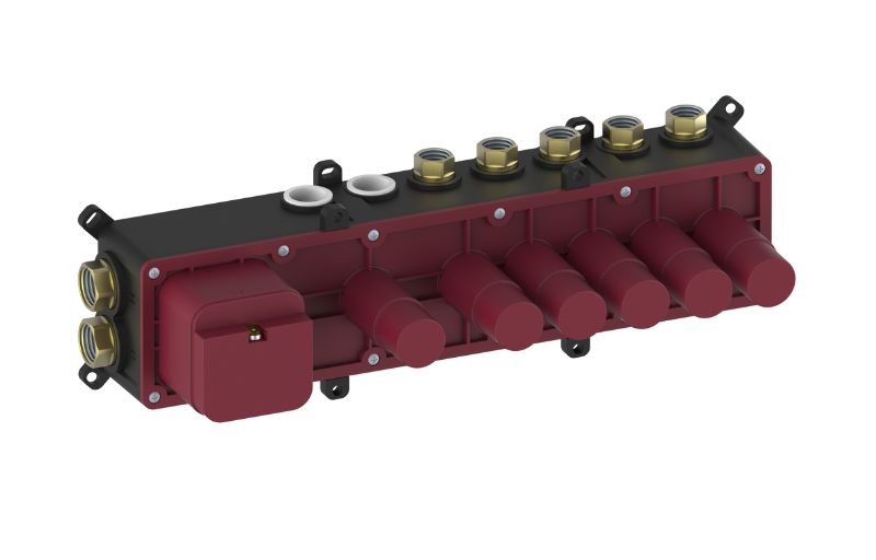 Graff G-18004A Thermostatic 4-Button Broad Knob Rough Valve