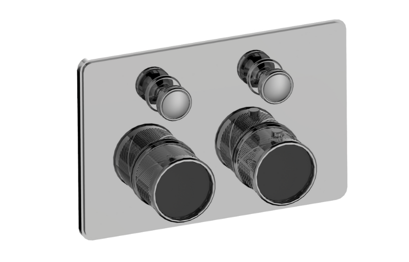Graff G-18012CCQ-T Riva Traditional 2-Button Oblique Knurl Compact Trim - Parent