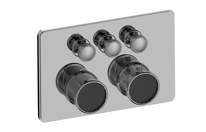 Graff G-18013CCQ-T Riva Traditional 3-Button Oblique Knurl Compact Trim - Parent