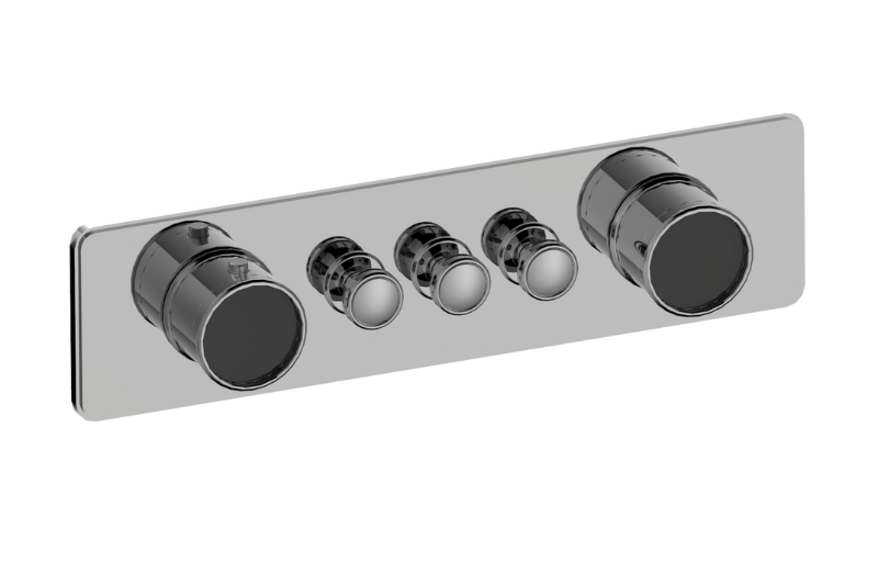 Graff G-18013HAP-T Riva Traditional 3-Button Split Knob Horizontal Trim - Parent