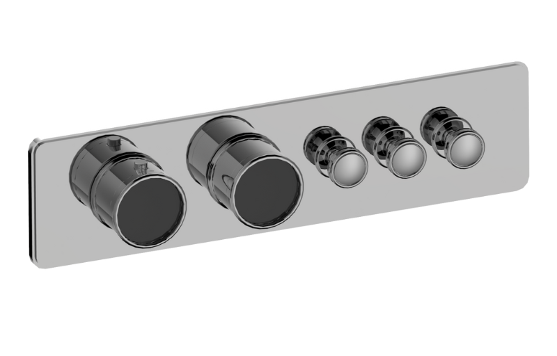 Graff G-18013HBP-T Riva Traditional 3-Button Paired Knob Horizontal Trim - Parent