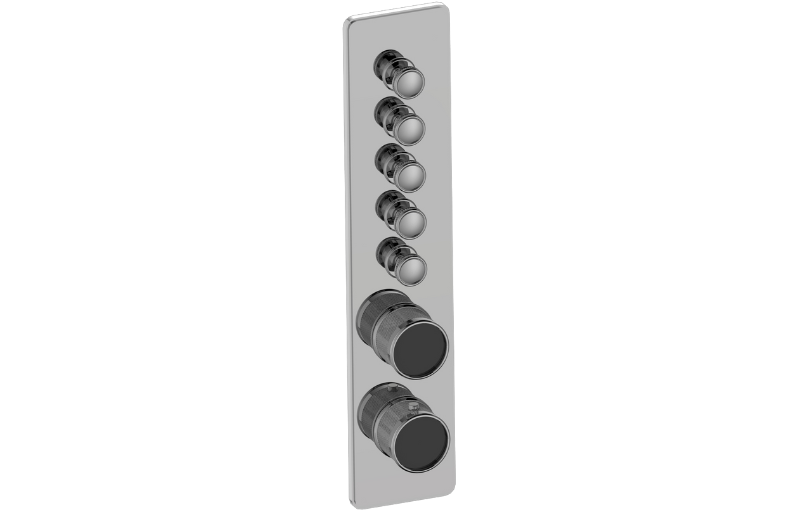Graff G-18015VBD-T Riva Traditional 5-Button Paired Knob Diamond Knurl Vertical Trim - Parent