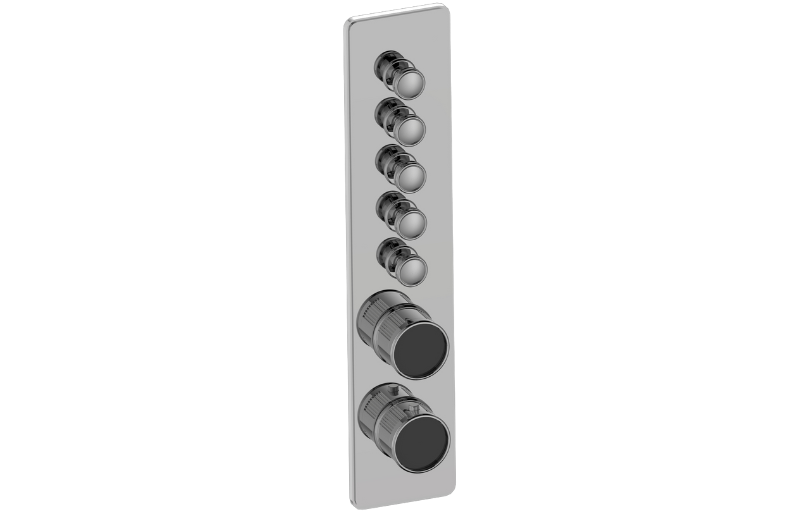 Graff G-18015VBF-T Riva Traditional 5-Button Paired Knob Fluted Knurl Vertical Trim - Parent