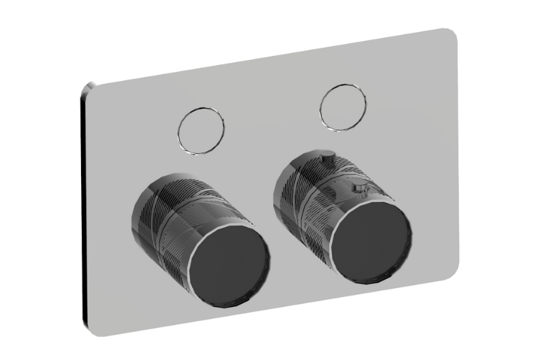 Graff G-18022CCQ-T Riva Contemporary 2-Button Oblique Knurl Compact Trim - Parent