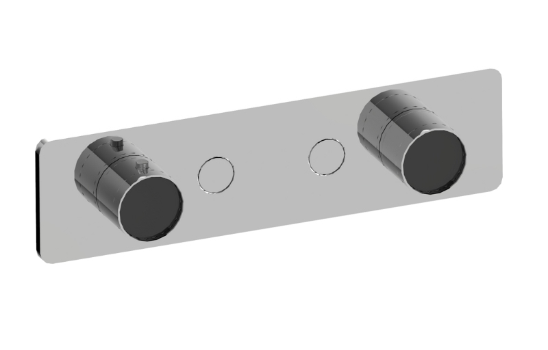 Graff G-18022HAP-T Riva Contemporary 2-Button Split Knob Horizontal Trim - Parent