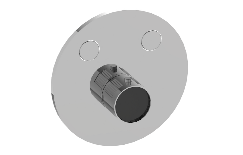 Graff G-18022RDF-T Riva Contemporary 2-Button Fluted Knurl Round Trim - Parent