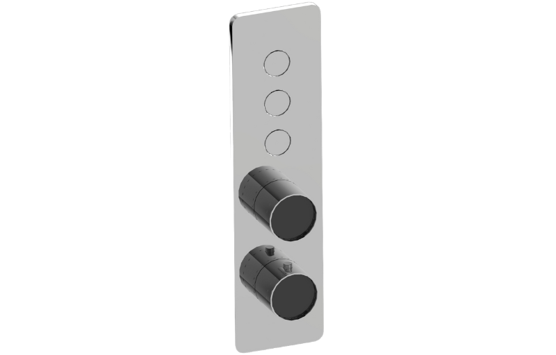 Graff G-18023VBP-T Riva Contemporary 3-Button Paired Knob Vertical Trim - Parent