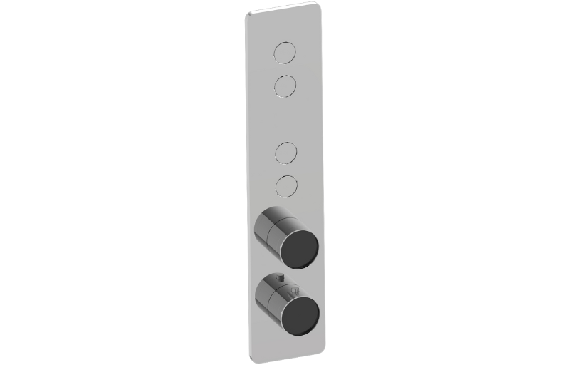 Graff G-18024VBP-T Riva Contemporary 4-Button Paired Knob Vertical Trim - Parent