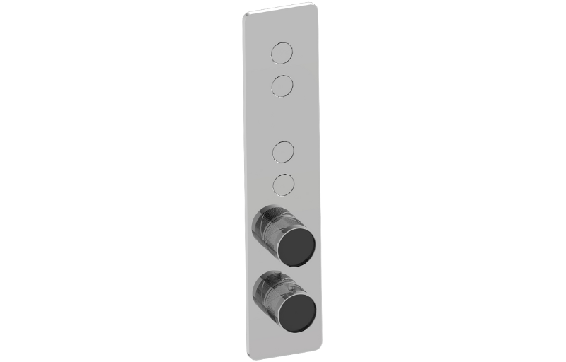 Graff G-18024VBQ-T Riva Contemporary 4-Button Paired Knob Oblique Knurl Vertical Trim - Parent