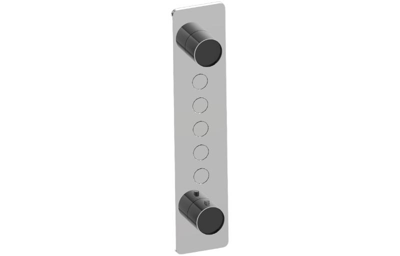 Graff G-18025VAP-T Riva Contemporary 5-Button Split Knob Vertical Trim - Parent