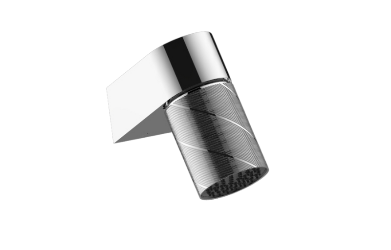 Graff G-18201WCAQ Riva Wall-Mount Contemporary Oblique Knurl Showerhead - Parent