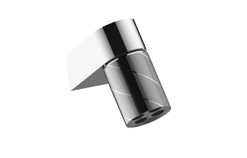 Graff G-18201WCBQ Riva Wall-Mount Contemporary Oblique Knurl 4-Spray Showerhead - Parent