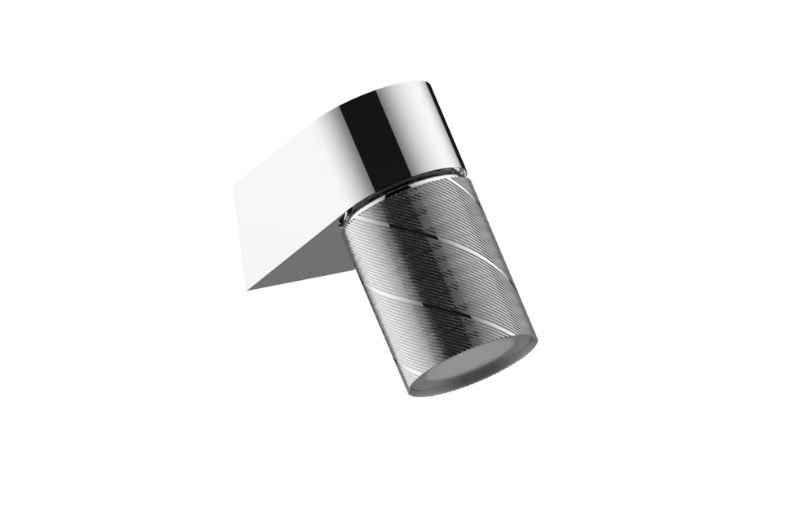 Graff G-18201WCHQ Riva Wall-Mount Contemporary Oblique Knurl LED Fixture-REMOTE - Parent