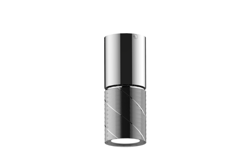 Graff G-18208CCHQ Riva Ceiling-Mount Contemporary Oblique Knurl LED Fixture-REMOTE - Parent