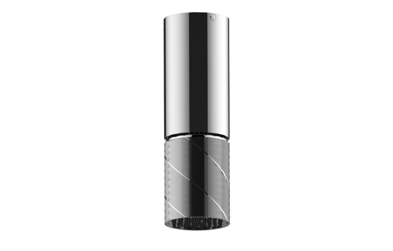 Graff G-18210CCAQ Riva Ceiling-Mount Contemporary Oblique Knurl Showerhead - Parent