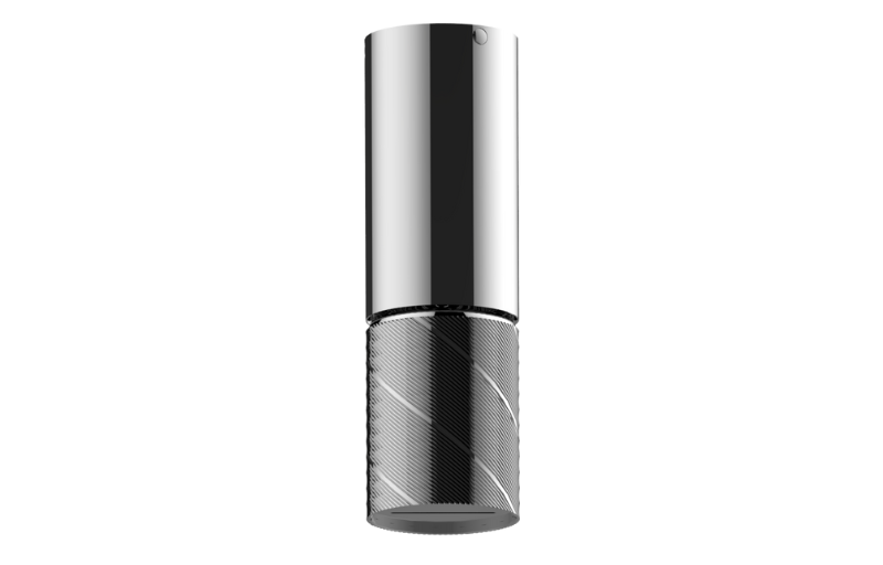 Graff G-18210CCGQ Riva Ceiling-Mount Contemporary Oblique Knurl Cascade Showerhead - Parent