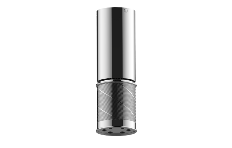 Graff G-18210CTCQ Riva Ceiling-Mount Traditional Oblique Knurl 6-Jet Showerhead - Parent