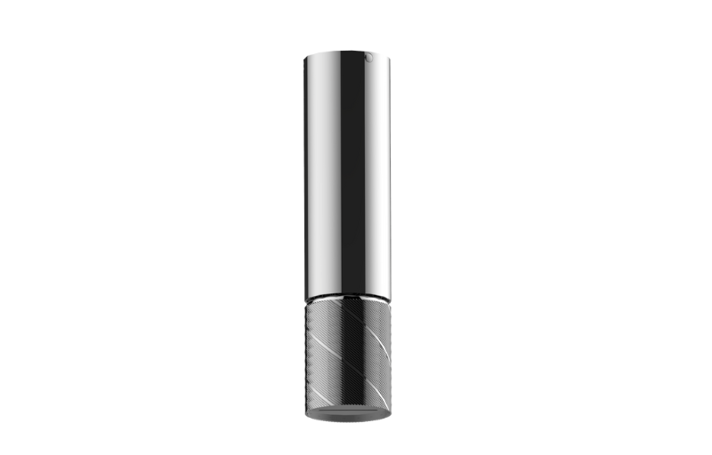 Graff G-18213CCGQ Riva Ceiling-Mount Contemporary Oblique Knurl Cascade Showerhead - Parent
