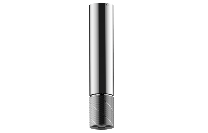 Graff G-18216CCBQ Riva Ceiling-Mount Contemporary Oblique Knurl 4-Spray Showerhead - Parent