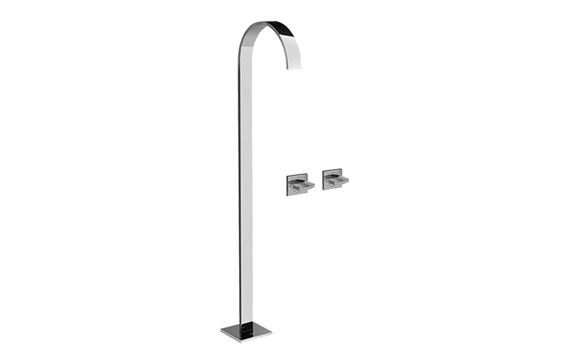 Graff G-1852-C14U Sade Floor-Mounted Tub Filler With Wall-Mounted Handles - Parent