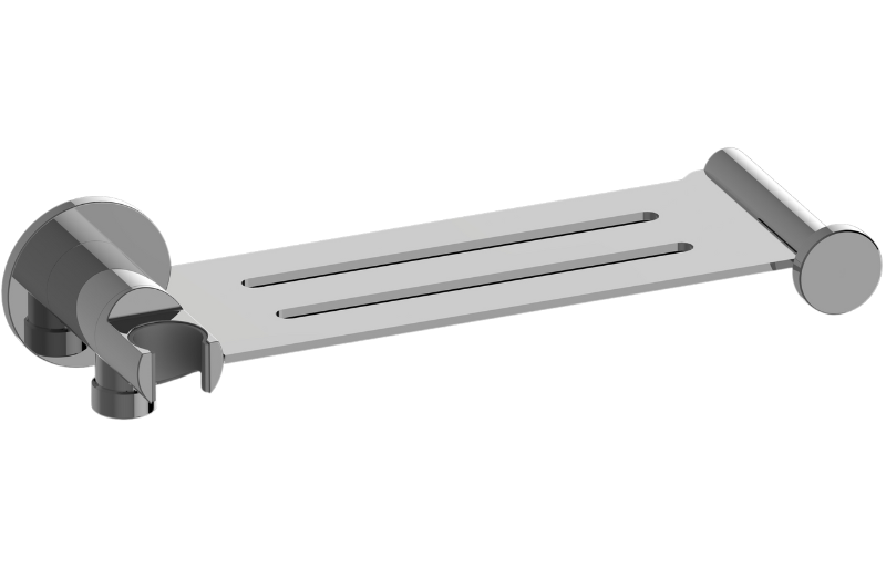 Graff G-19401CP Riva Contemporary Integrated Elbow, Bracket, Shelf, and Hook - Parent