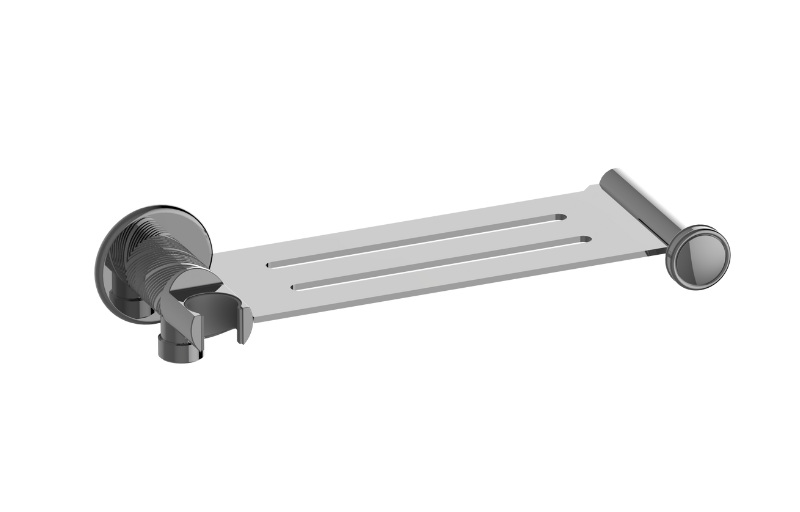 Graff G-19401TQ Riva Traditional Integrated Elbow, Bracket, Shelf, and Hook Oblique Knurled - Parent